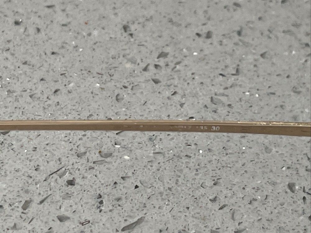 Easyclip Eyeglasses Frames ONLY Brown Full Rim 52-17-135 30 Gold - Picture 10 of 15